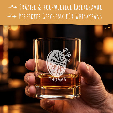 Leonardo Whiskyglas mit Gravur "Dart 180"