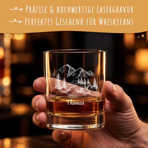 Leonardo Whiskyglas mit Gravur "Mountain"
