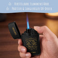 Personalisierbares Feuerzeug mit UV Druck - Jet Flamme - Nachfüllbar - Sternzeichen Design