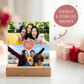 Beste Freunde Foto Geschenk aus Acrylglas mit zwei Fotos