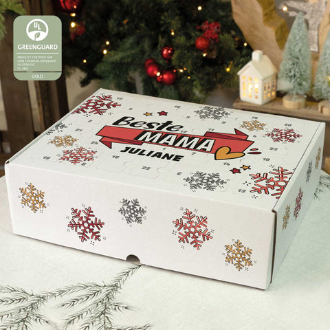 Personalisierter DIY Adventskalender mit Beste/Bester Design zum selbst Befüllen