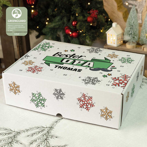 Personalisierter DIY Adventskalender mit Beste/Bester Design zum selbst Befüllen