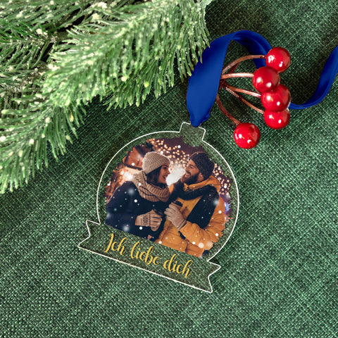 Christbaumschmuck aus Acryl - Foto - Weihnachtsanhänger