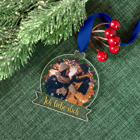 Christbaumschmuck aus Acryl - Foto - Weihnachtsanhänger