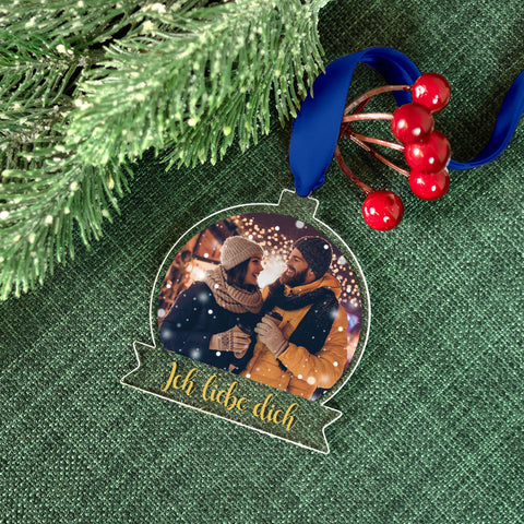 Christbaumschmuck aus Acryl - Foto - Weihnachtsanhänger