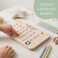Frühstücksbrettchen mit Druckmotiv & Name - ABC Fußball