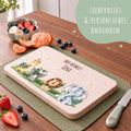 Frühstücksbrettchen mit Druck & Name im "Tiergruppe" Design