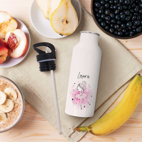 Bedruckte Brotdose & Trinkflasche im Set - Ballerina