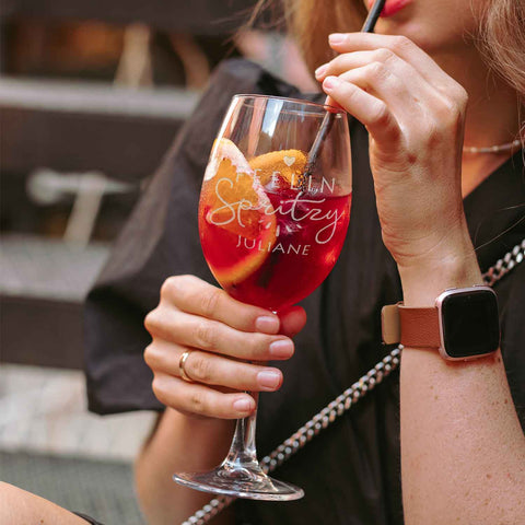 Leonardo Weinglas mit Gravur - "Feelin Spritzy" mit Name