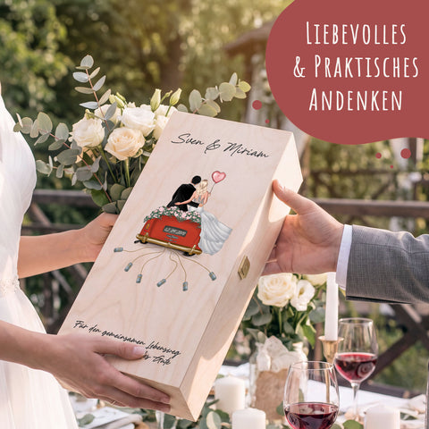 Leonardo Gläser mit Gravur - Hochzeitsauto & Wedding Love als Set