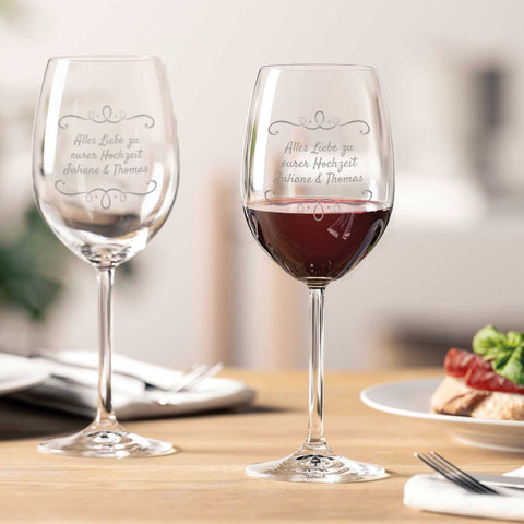 Leonardo Weinglas mit Gravur - "Wunschtext"