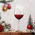 Leonardo Weinglas mit Gravur - Merry Christmas Swirls