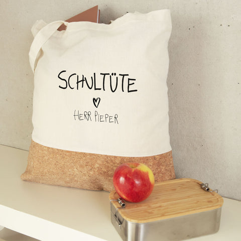 Einkaufstasche Kork - Schultüte