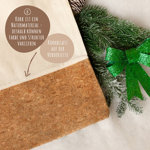 Einkaufstasche Kork - Kranztiere