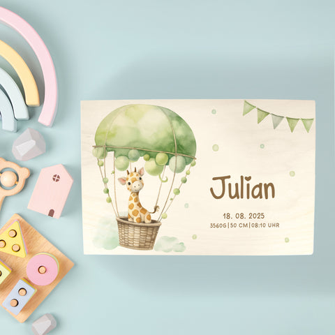 Erinnerungskiste für Kinder mit UV-Druck - Ballon