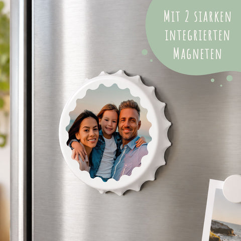 Flaschenöffner mit UV Druck - Foto Motiv - Personalisiert mit eigenem Bild