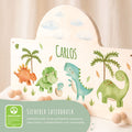 Personalisierte Garderobe fürs Kinderzimmer - Dino
