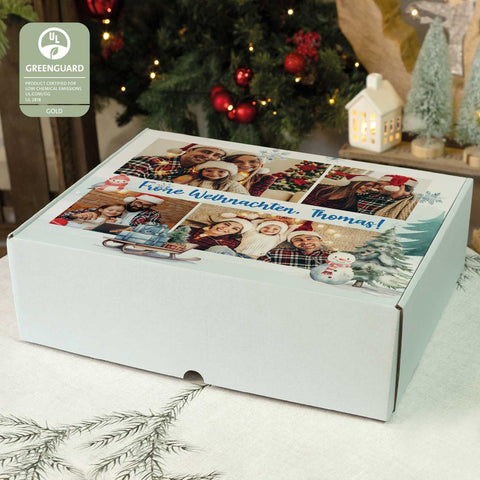 Personalisierte DIY Geschenkbox mit 4 Fotos & Wunschtext