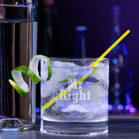 2er Set Montana GIN-Gläser "Mr Right & Mrs Always Right" mit Namen