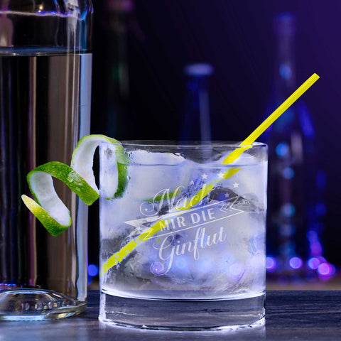 4er Set Montana GIN-Gläser - Party-Set  - Verschiedene GIN-Sprüche - GIN-Liebhaber