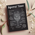 Holzschild mit Aperol Spritz Motiv - Aperol Rezepte - Geschenk für Aperol Liebhaber