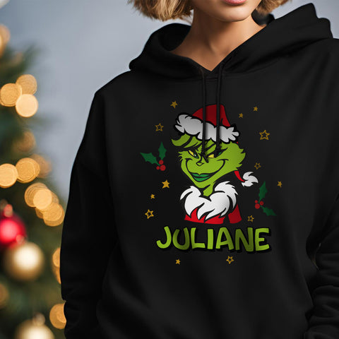 Personalisierter Unisex Hoodie - Grinch
