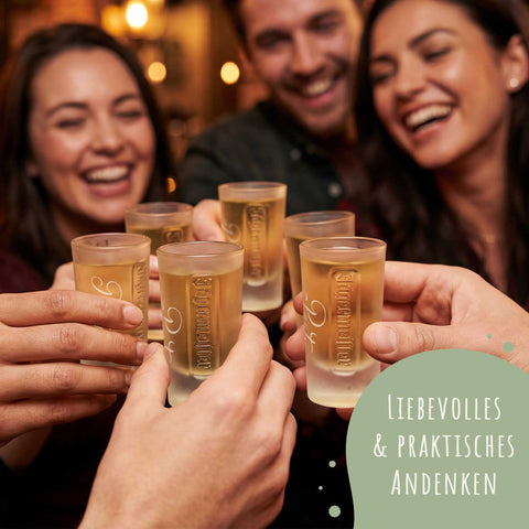 Jägermeister Shot Gläser - 1er & 6er Set - Personalisierte Schnapsgläser mit Name