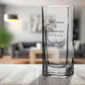Blumenvase mit Gravur - Wedding - Personalisiert mit Namen und Datum - Deko Vase als Geschenk