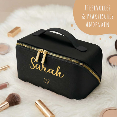 Personalisierte eckige Kosmetiktasche mit Name für Kosmetik & MakeUp