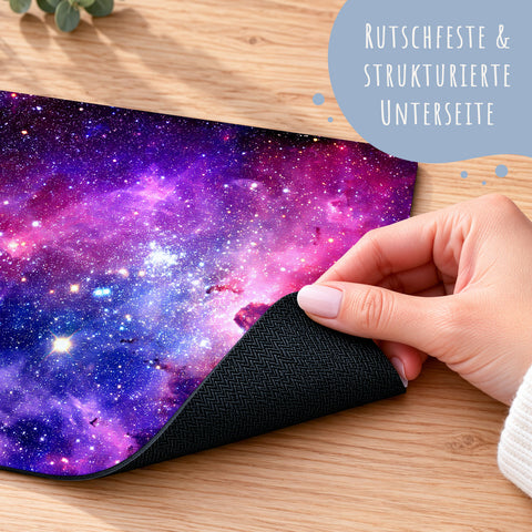 Bedrucktes Mousepad im Galaxy Design