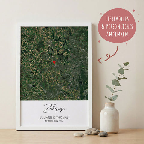 Personalisiertes Poster - Zuhause - Personalisiertes Geschenk