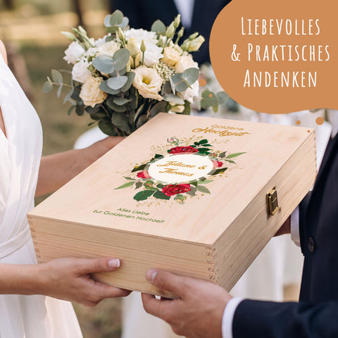 Stölzle Lausitz Weingläser mit Gravur "zur Goldenen Hochzeit" als Set