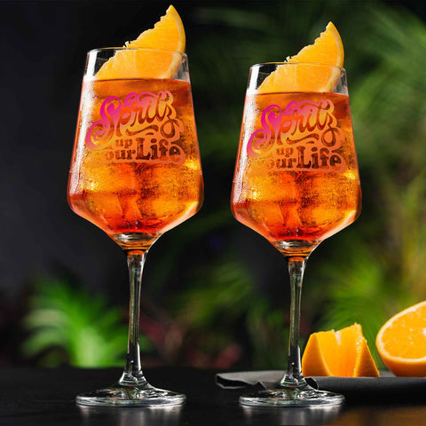 Leonardo Weinglas mit UV-Druck - "Spritz up your Life"