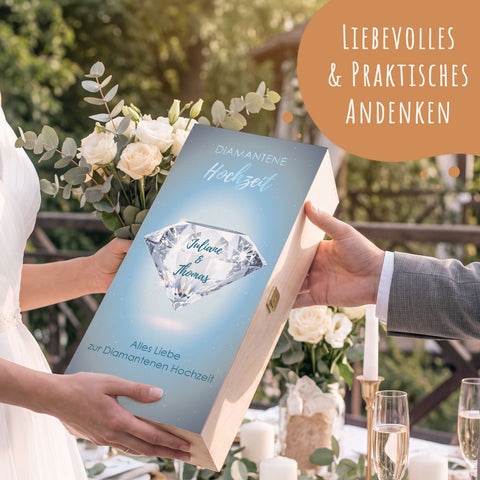 Leonardo Sektgläser mit Gravur "Diamantene Hochzeit - 60 Jahre"