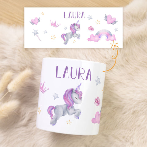 Spardose aus Keramik - Einhorn