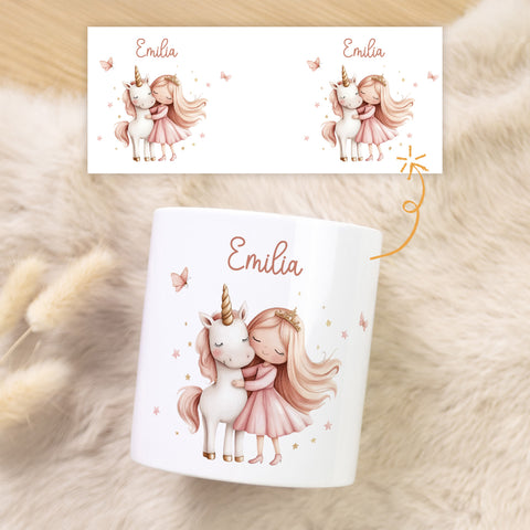 Spardose aus Keramik - Prinzessin