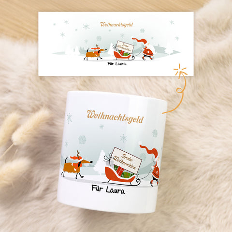 Spardose aus Keramik - Weihnachtsgeld