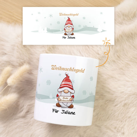 Spardose aus Keramik - Weihnachtsgeld