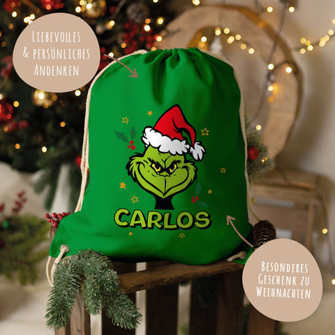 Personalisierter Turnbeutel - Grinch