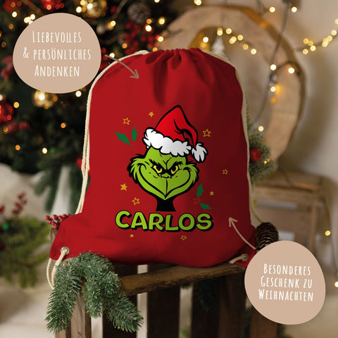 Personalisierter Turnbeutel - Grinch