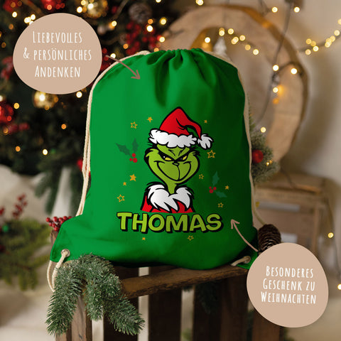 Personalisierter Turnbeutel - Grinch