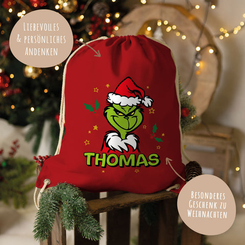 Personalisierter Turnbeutel - Grinch