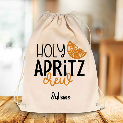 Bedruckter Turnbeutel im Holy Apritz Crew Design