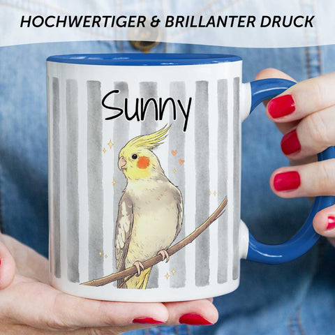 Bedruckte Tasse im Aquarell Stil - Foto Haustier - Personalisiert mit eigenem Bild