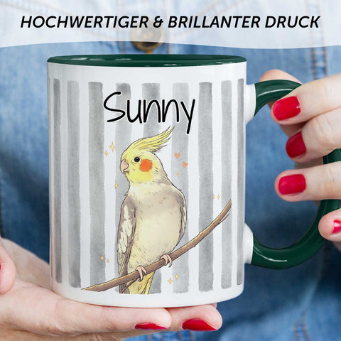 Bedruckte Tasse im Aquarell Stil - Foto Haustier - Personalisiert mit eigenem Bild