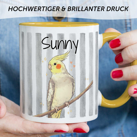 Bedruckte Tasse im Aquarell Stil - Foto Haustier - Personalisiert mit eigenem Bild
