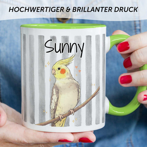 Bedruckte Tasse im Aquarell Stil - Foto Haustier - Personalisiert mit eigenem Bild