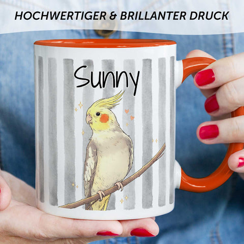 Bedruckte Tasse im Aquarell Stil - Foto Haustier - Personalisiert mit eigenem Bild