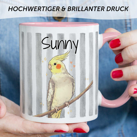 Bedruckte Tasse im Aquarell Stil - Foto Haustier - Personalisiert mit eigenem Bild