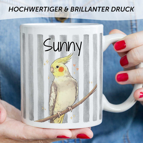 Bedruckte Tasse im Aquarell Stil - Foto Haustier - Personalisiert mit eigenem Bild